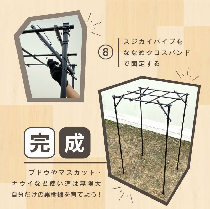 くだもの棚セットKT-M120【菜園園芸支柱ガーデニングガーデニング用品家庭菜園】【10P01Sep13】【RCP】