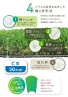 リアル人工芝C型芝丈30mm2m×5mDAIMマットロール式芝生【人工芝リアルドッグランロール式グリーン庭】
