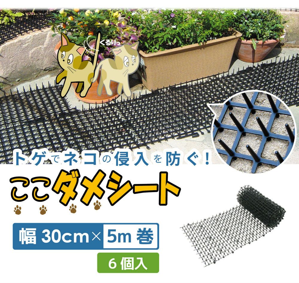 daim 猫よけ ここダメシート 幅30cm 5m巻 6個入