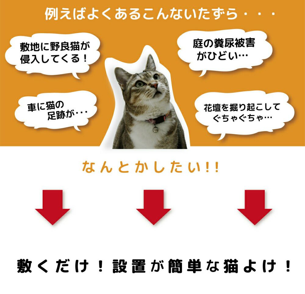 daim 猫よけ ここダメシート 幅50cm 幅広タイプ 10m巻