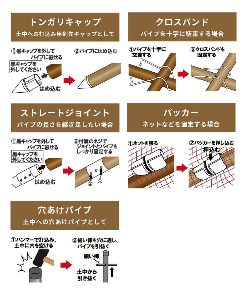 daim ガーデンアグリパイプ用 クランプカバー