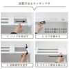 【送料無料】daim 伸縮つっぱりフラットラックS-45  伸縮幅45cm～65cm 奥行き12cmつっぱり棚 突っ張り棚 つっぱり ラック おしゃれ 棚 収納 すきま トイレ キッチン ランドリー ランドリーラック 収納棚 