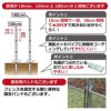 目盛り付で設置位置がすぐに分かる！防獣フェンス用目盛り付き杭φ19mm×150cm50本入【園芸支柱防獣防獣フェンスドッグランネット設置動物避け忌避用品獣対策】