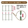 daim らくだな用継ぎ足しセット継ぎ足し高さ：約30cm【トマト トマト栽培 棚 野菜棚 キュウリ ゴーヤ つる性植物 きゅうり棚 ネット 園芸 支柱 ジョイント 竹 ガーデニング 用品 家庭菜園】