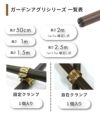 daim ガーデンアグリパイプ 直径33mm 1m×1本、1.5m×1本の2本セット・ジョイント付き