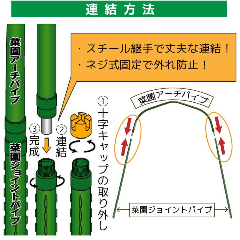 daim 菜園ジョイントパイプ 90cm