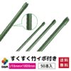 【ケース売り】すくすく竹イボ付50本入りφ16mm×1800mm【園芸支柱竹ガーデニング用品家庭菜園】