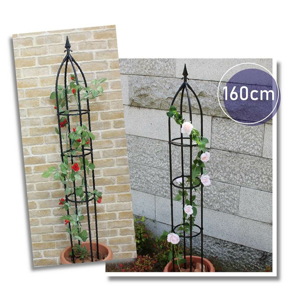daim 組立かんたんスマートオベリスク 直径20cm×高さ160cm diy ローズオベリスク ガーデン オベリスク つる性植物 つる花 薔薇 バラ ばら 菜園  組み立て 支柱 園芸 家庭菜園 送料無料
