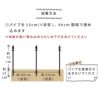 daim ガーデンチェーンポール 高さ85cm チェーン長さ5m 1段 フェンス 仕切り 間仕切り 柵 花壇 アプローチ 境目 侵入防止 ガーデンフェンス diy ガーデニング