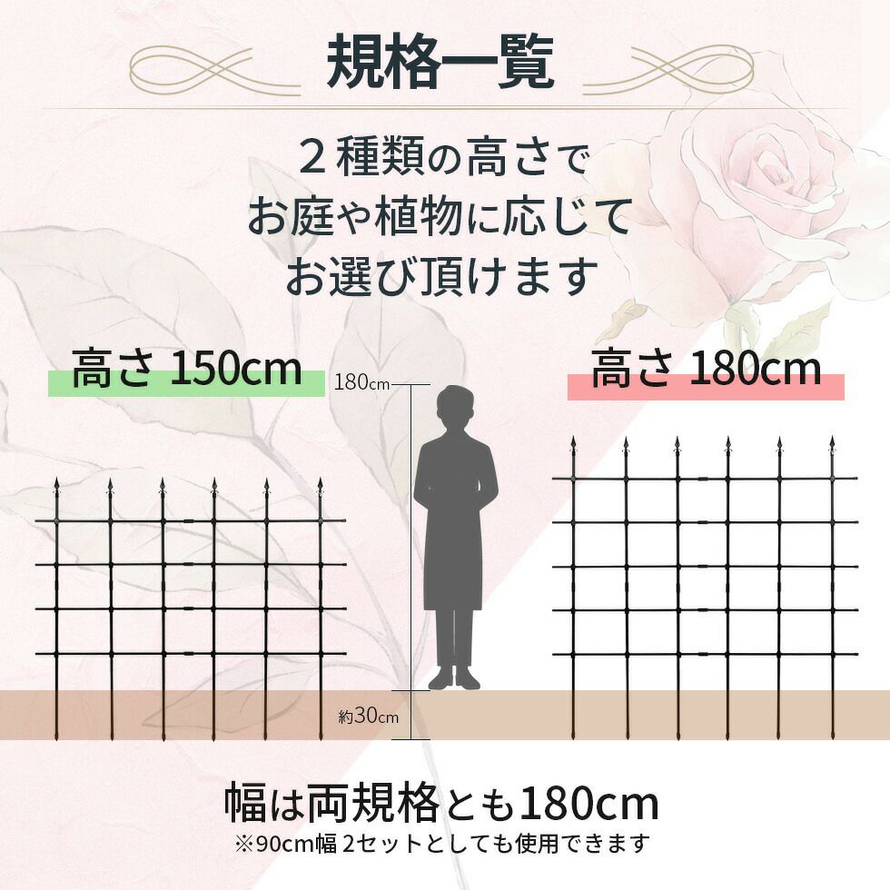 組み立てかんたんローズフェンス