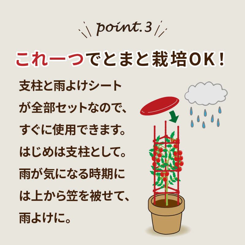 daim とまとの雨やどり 直径40cm×高さ150cm トマト とまと 雨よけ 雨除け プランター 透明シート セット 雨除けシート 風よけ 風除け 鳥よけ