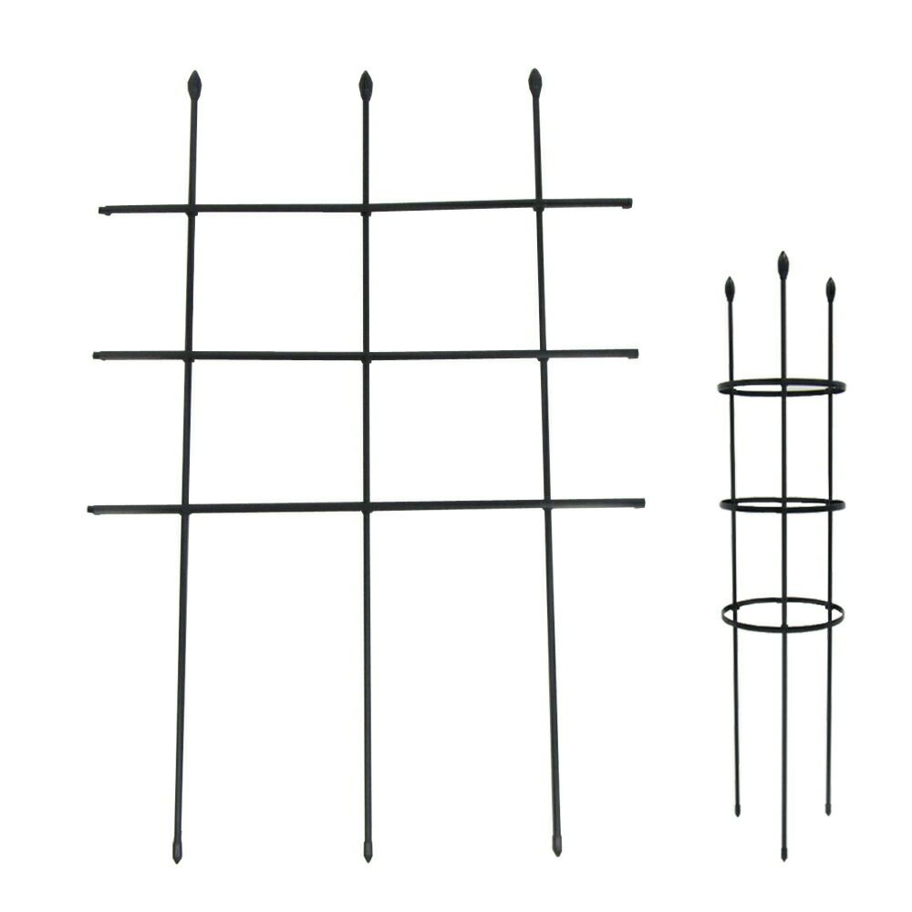 自在型トレリス幅60cm×高さ90cmやわらかいアームでフェンスや、タワー型でもお使い頂けます♪【つる性植物薔薇トレリスバラばらつる性植物プランターベランダラウンドトレリス園芸組み立て不要フェンス支柱園芸ガーデニング家庭菜園用品】