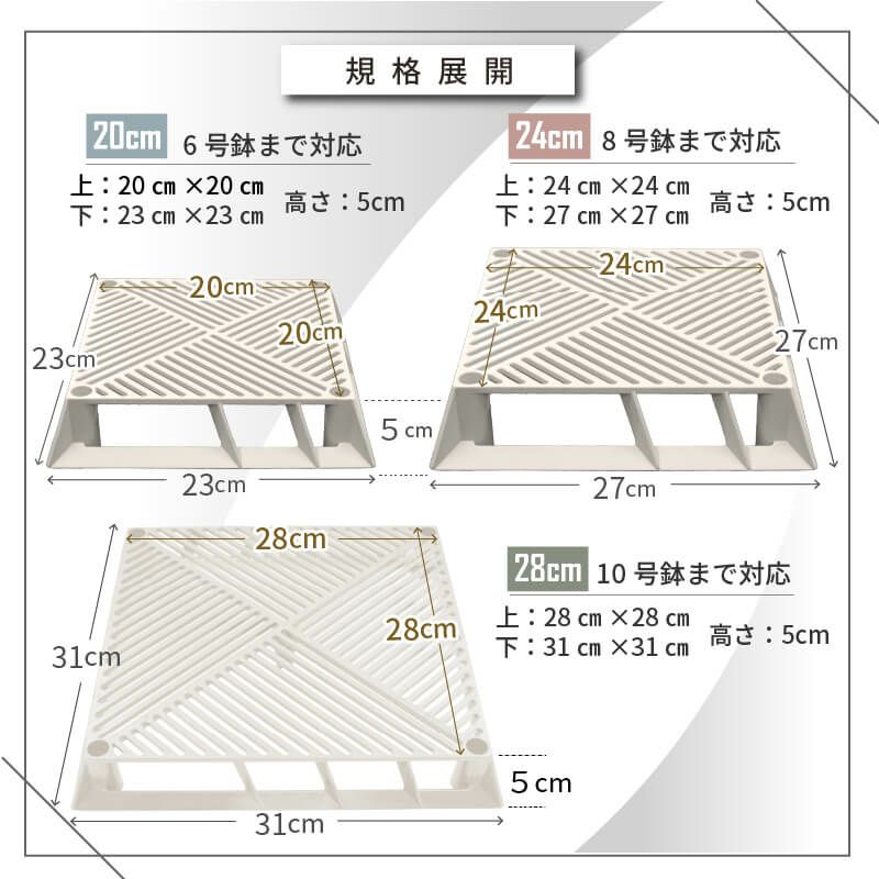 daim ホワイトベース 20cm 3個