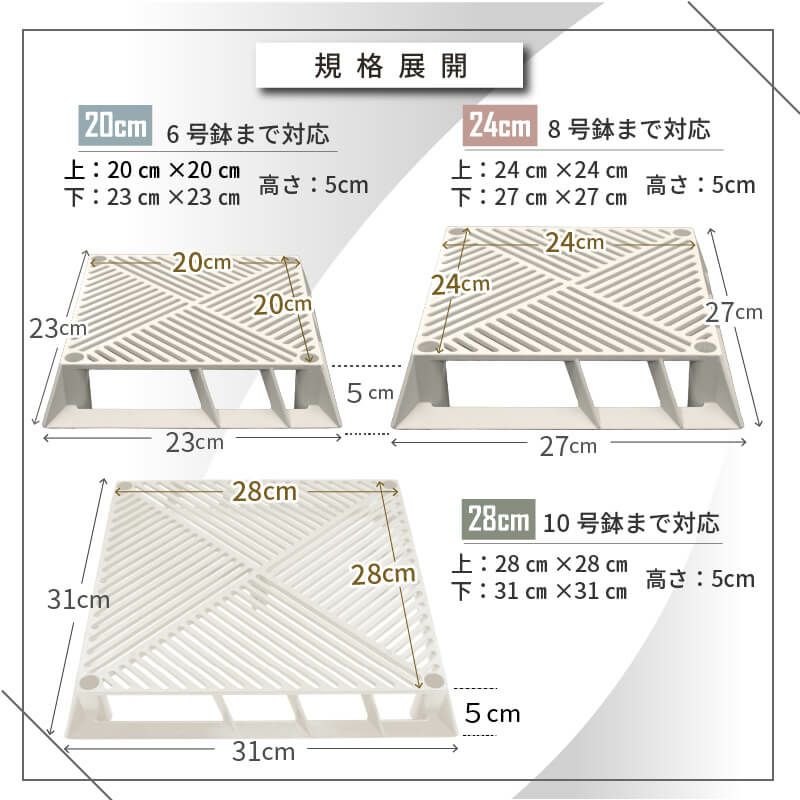 daim ホワイトベース 28cm 5個