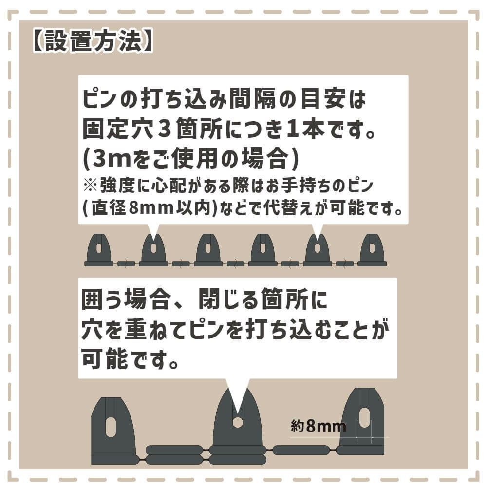 【カーメン君×daim コラボ】daim パパっと土留め君 高さ20cm×長さ3m 庭造り 花壇 造園 芝生 手入れ 間 仕切り ガーデニング 土留め 囲い フェンス DIY 家庭菜園 園芸 どどめ ドドメ