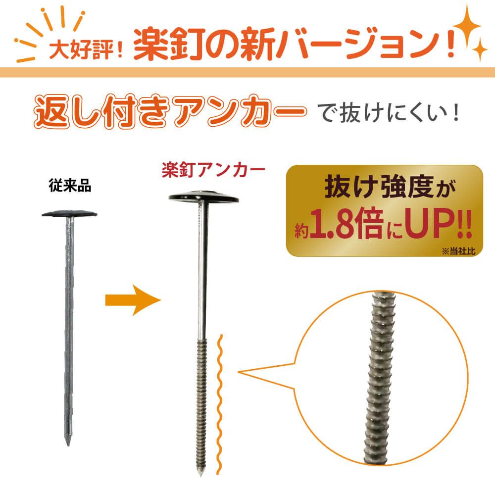 daim 防草シート押さえ 楽釘アンカー 長さ15cm 200本入