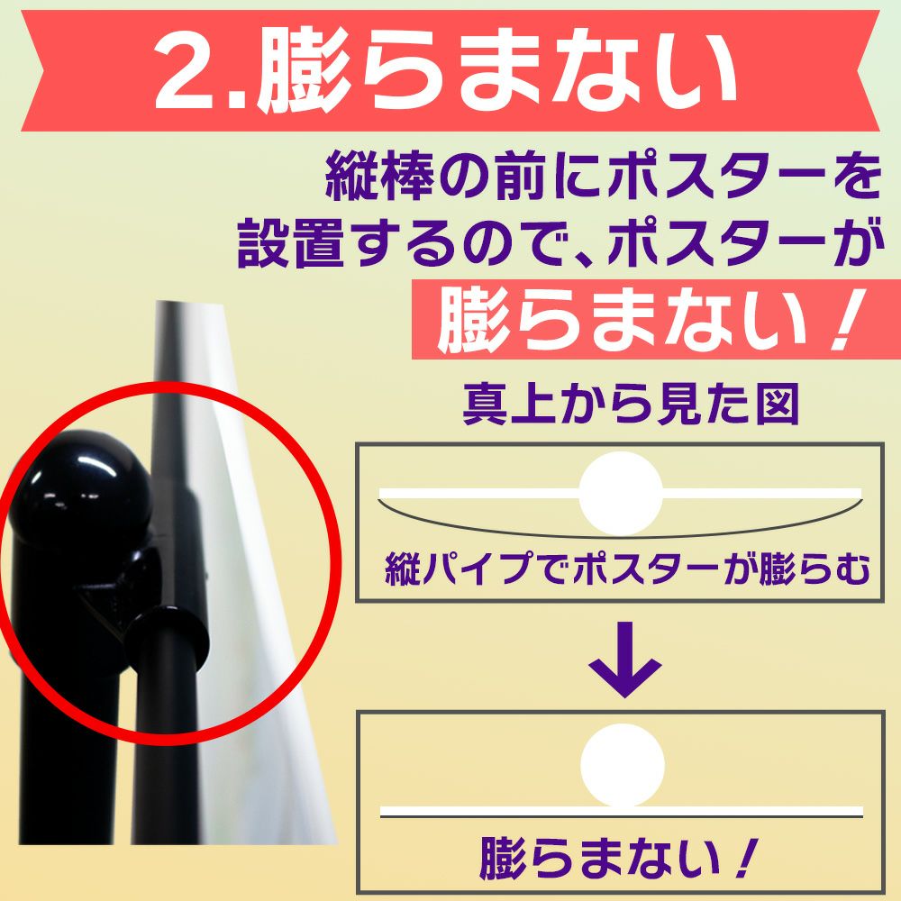 daim イベントポスタースタンド 高さ2m A1サイズ コミケ 同人 ポスター 設営 即売会 サークル