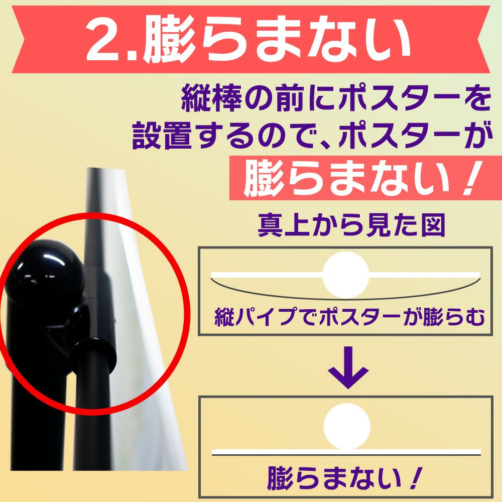 daim イベントポスタースタンド 高さ2m A1サイズ コミケ 同人 ポスター 設営 即売会 サークル